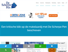 Tablet Screenshot of descherpepen.nl
